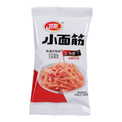 WeiLong Mini Spicy Gluten Strips 60g <br> 衛龍小麵筋香辣味
