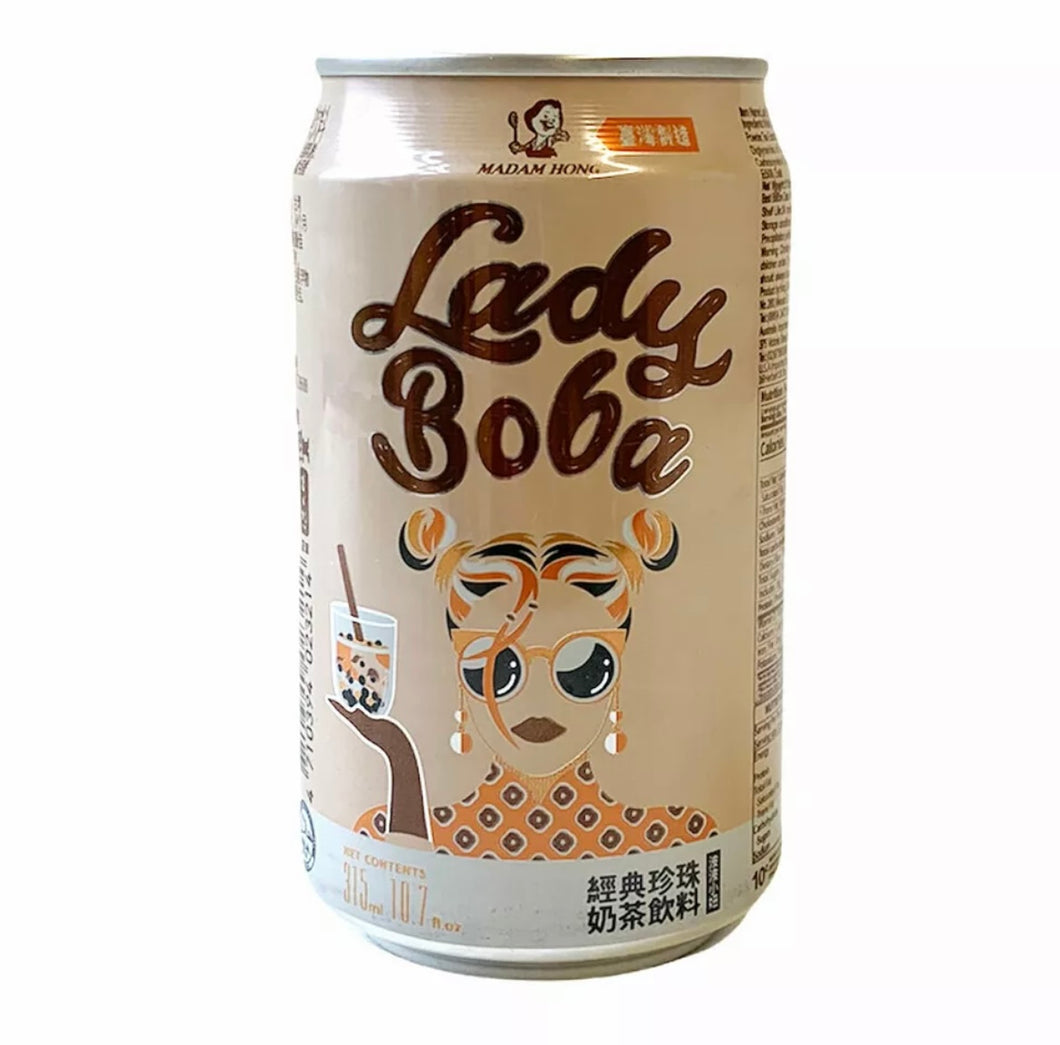 Lady Boba Bubble Tea 315ml *** <br> 洪大媽波波小妞珍珠奶茶