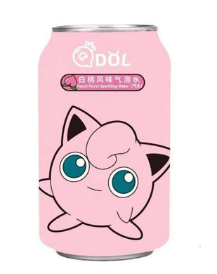 QDOL Pokémon (Igglypuff) Sparkling Water - White Peach 330ml *** <br> QDOL 寶可夢氣泡水 - 白桃風味