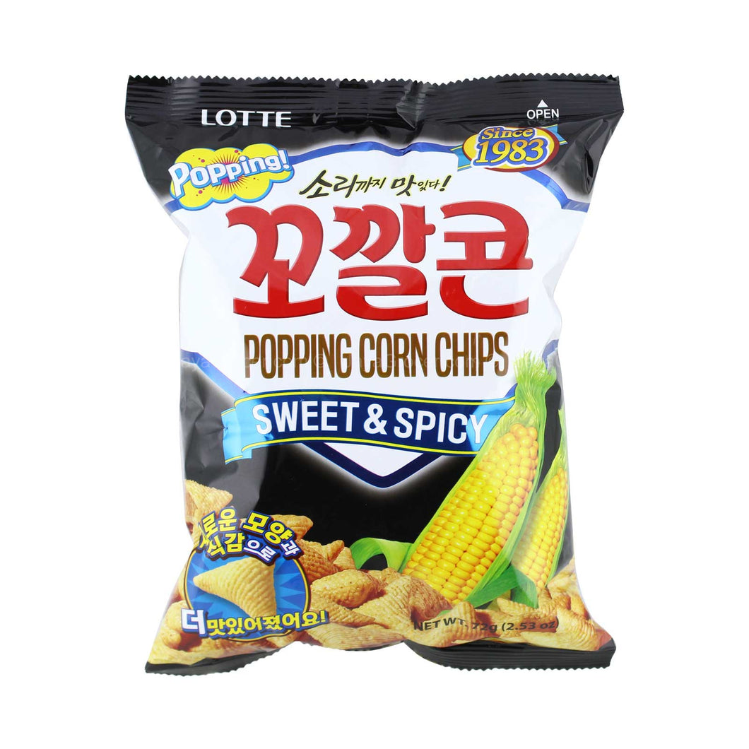 Lotte Kokal Corn Snack (Sweet & Spicy) 72g <br> 樂天玉米妙脆角 - 甜辣味