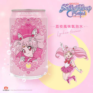 Y.H.B. Ocean Bomb & Sailor Moon Sparkling Water - Lychee 330ml *** <br> 海洋深層氣泡水 (美少女戰士) - 茘枝風味