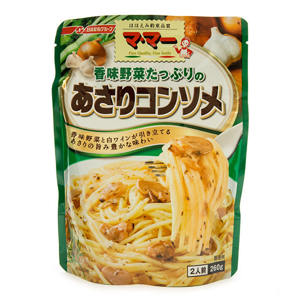 Nissin Ma Maa Asari Clam Consomme Pasta Sauce 260g <br> 日清 花蛤清湯意粉醬