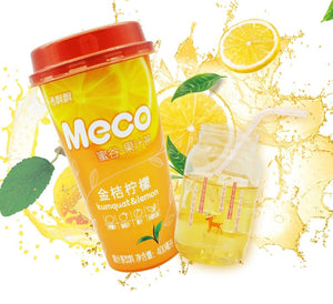 Xiang Piao Piao Meco Fruit Tea (Kumquat & Lemon) 400ml *** <br> 香飄飄蜜谷果汁茶金桔檸檬