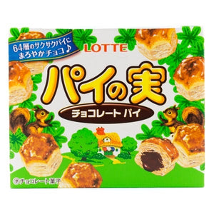 Lotte Chocolate Cream Pie Biscuits 73g <br> 樂天巧克力奶油夾心千層酥