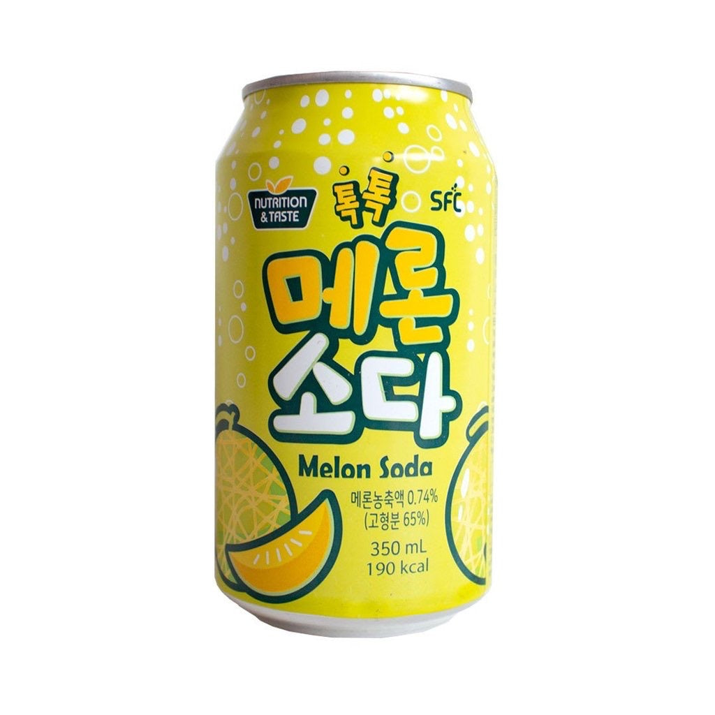 Samjin Melon Soda 350ml *** <br> Samjin 蜜瓜味汽水