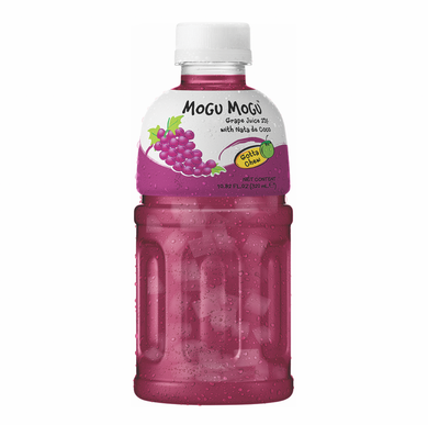 Mogu Mogu Nata De Coco Drink - Grape 320ml *** <br> Mogu Mogu 椰果飲料 - 葡萄味