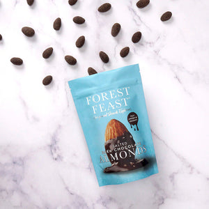 Forest Feast Sea Salted Dark Chocolate Covered Almonds 120g ***