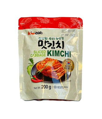 K Eats Sliced Cabbage Kimchi in Vacuum Bag 200g <br> K Eats 切片泡菜真空包裝