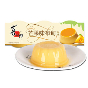 ST Jelly - Mango Flavor 3 cups 375g *** <br> 喜之郎布甸果凍芒果味 3小杯