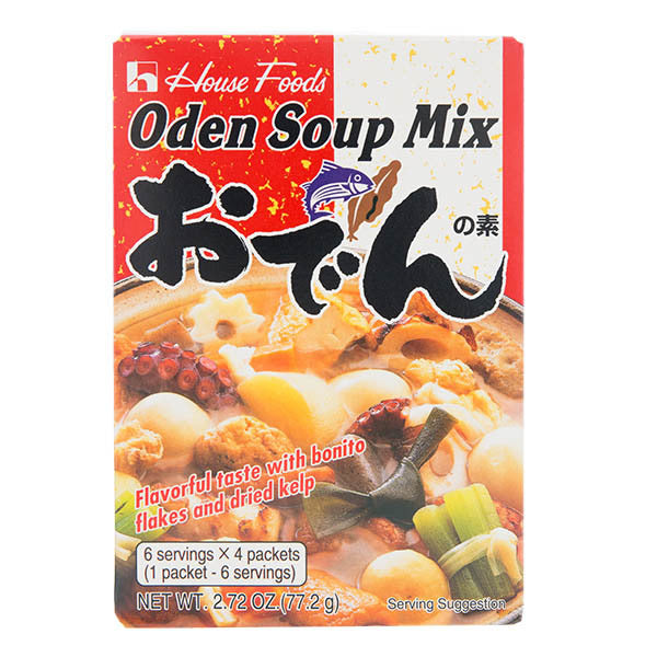 House Shokuhin Instant Oden Soup Stock (4packs) 77g <br> House Shokuhin 方便即食關東煮高湯料包 (4包裝)