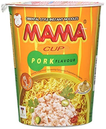 Mama Oriental Style Instant Cup Noodles Pork Flavour 70g <br> 媽媽 豬肉味杯麵