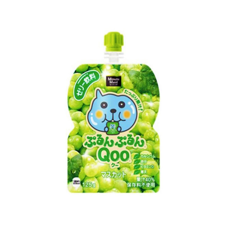 Minute Maid Qoo Muscat Pouch Jelly Drink 125g <br> 酷兒吸吸果凍飲料 - 白葡萄口味