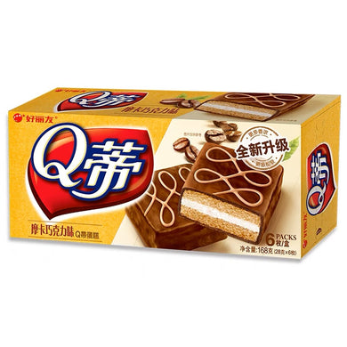 Orion QT Chocolate Cake - Mocha Flavour 6pieces 168g *** <br> Orion Q蒂 摩卡巧克力味