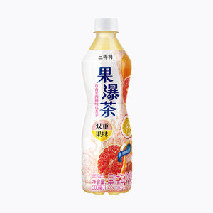 Suntory Fruit Tea Drink - Passion & Pomelo 500ml <br> 三得利果瀑茶 - 百香果西柚味