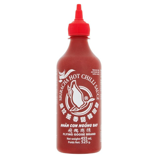 Flying Goose Sriracha Super Hot Chilli Sauce 455ml <br> 飛鵝牌是拉差辣椒醬 特辣
