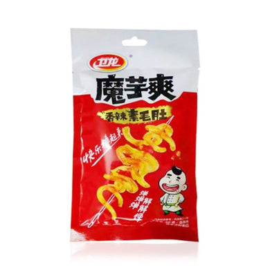 WeiLong Konjac Strips - Spicy 50g <br> 衛龍 魔芋爽 香辣素毛肚