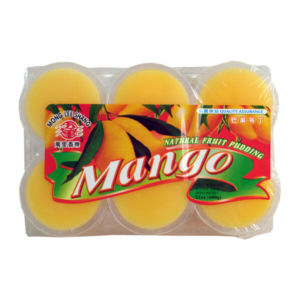 Mong Lee Shang Mango Pudding (6packs) 600g <br> 萬里香芒果布甸 (6個裝)