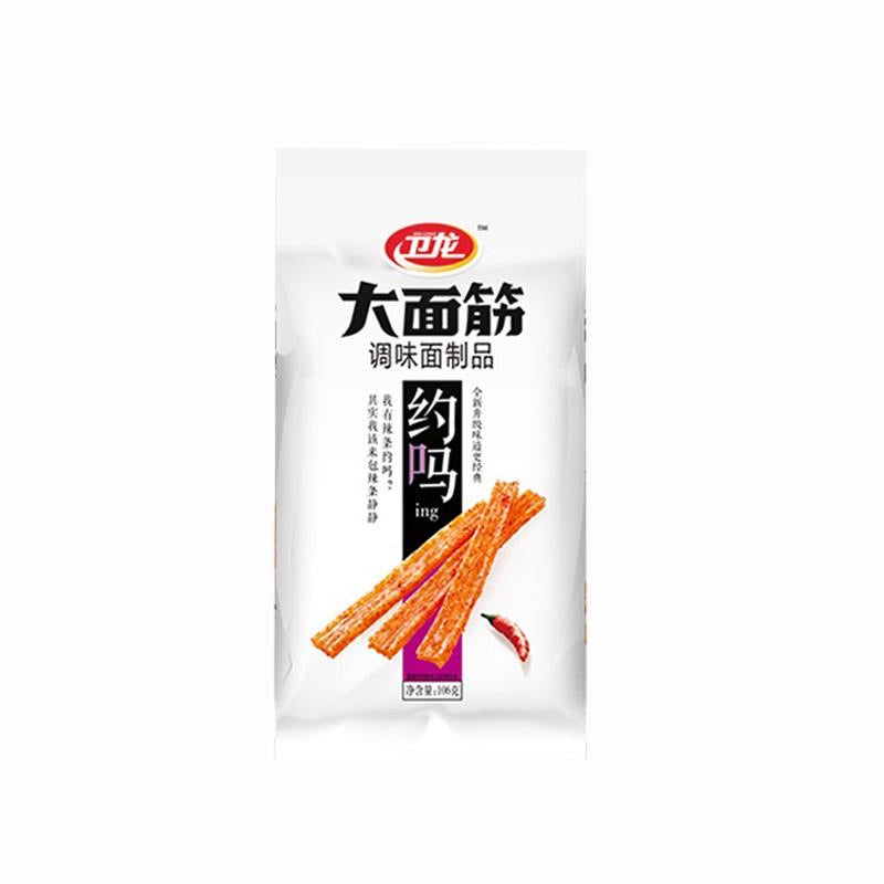 WeiLong Spicy Gluten Sticks 106g <br> 衛龍大面筋香辣味
