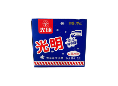 Bright Brick Shaped Ice Cream 115g *** <br> 光明白雪冰磚