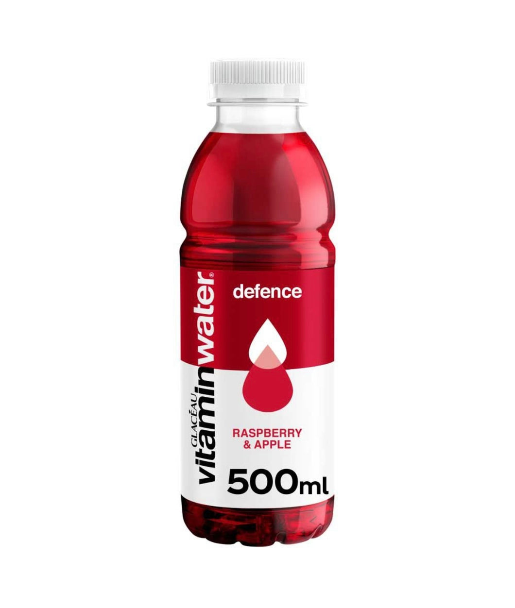 Glaceau Vitaminwater Defence (Burgandy) Rasberry - Apple (C+Zinc) 500ml ***
