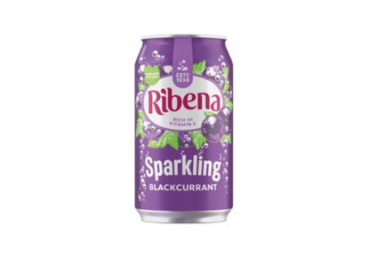 Ribena Sparkling Blackcurrant 330ml ***  <br> 利賓納黑加倫子汽水