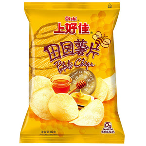 Oishi Potato Chips - Honey Butter 80g *** <br> 上好佳 薯片-蜂蜜黃油味