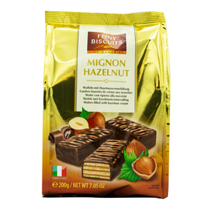 Feiny Milk Chocolate Covered Mignon Wafers With Hazelnut Cream Filling 200g ***
