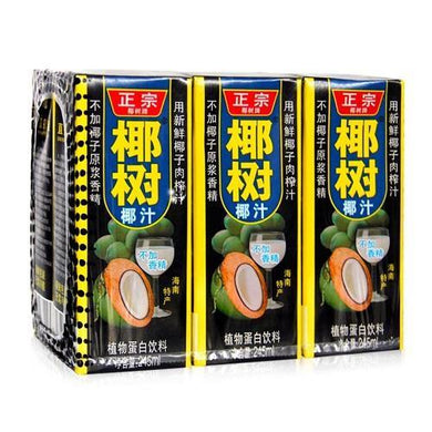 YS Coconut Juice Drink (Carton) 245ml (6 Pack) <br> 正宗椰樹牌椰汁 (盒裝) 6包裝