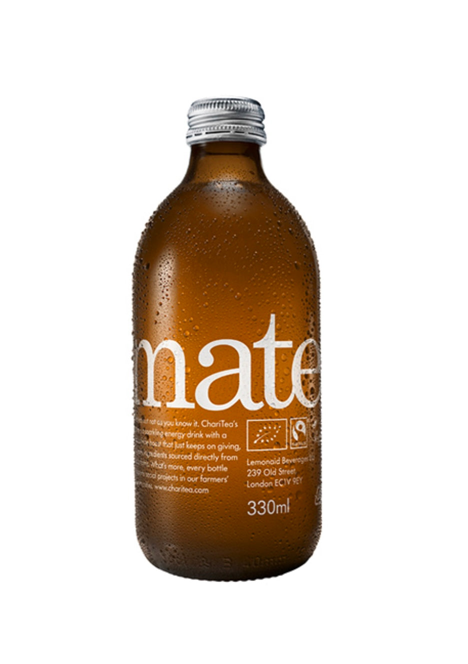 ChariTea Mate 330ml <br> Mate Tea and Black Tea with Orange and Lemon - and a Natural Caffeine Boost