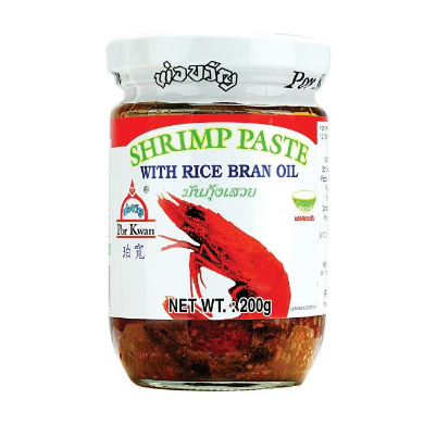 Por Kwan Shrimp Paste with Rice Bran Oil 200g <br> 珀寛 蝦醬