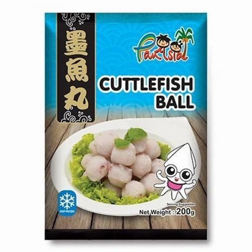 Pan Asia Cuttlefish Flavour Ball 200g <br> Pan Asia 墨魚丸
