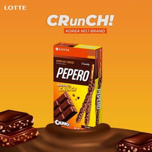 Load image into Gallery viewer, Lotte Crunky Cookie Pepero Chocolate Sticks 39g *** &lt;br&gt; 樂天脆谷曲奇巧克力棒
