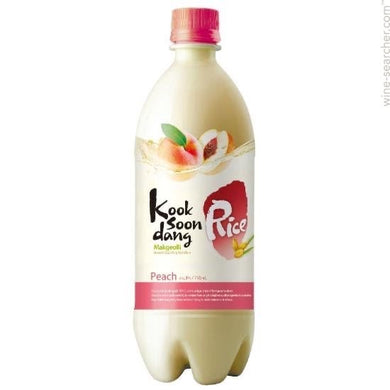 Kooksoondang Makgeolli Korean Rice Wine (Peach) Alc. 3% 750ml *** <br> 韓國米酒 (水蜜桃味)