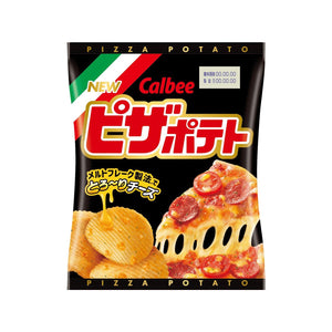Calbee (Japanese) P/Chips Thick Cut- Melty Cheese Pizza 60g *** BBD31/8/2023 <br> 卡樂B厚切薯片-濃厚起司薄餅味
