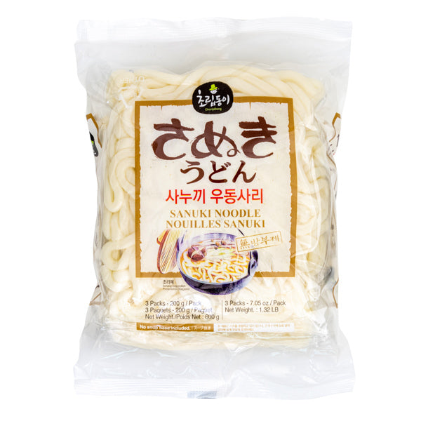 Choripdong Fresh Noodle Sanuki (Udon) 600g (3Packs) <br> Choripdong 韓國烏冬