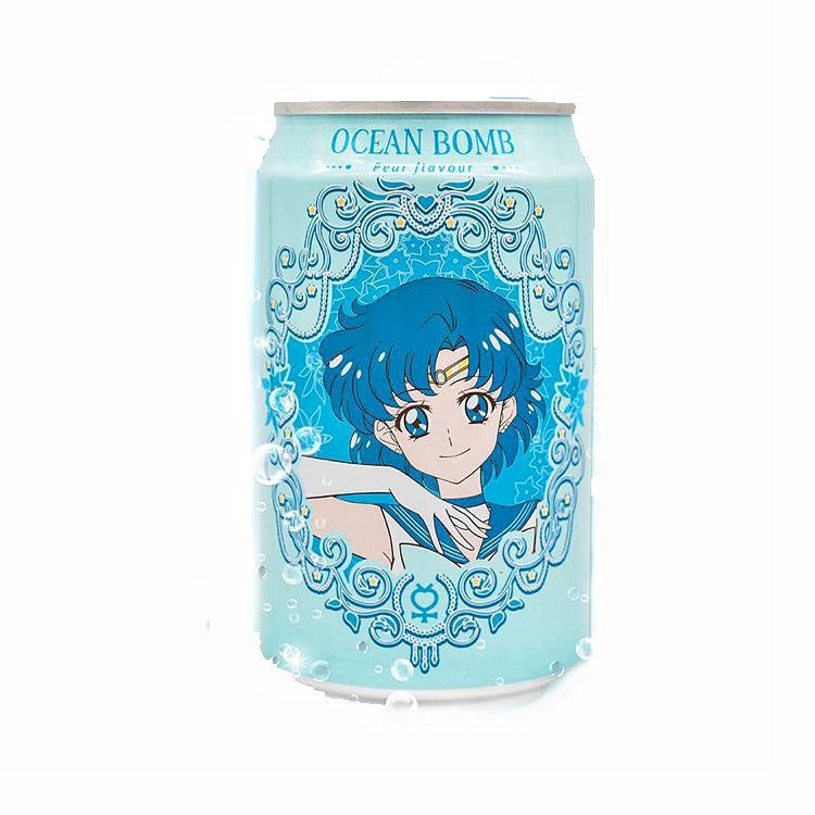 Y.H.B. Ocean Bomb & Sailor Moon Sparkling Water - Pear 330ml *** <br> 海洋深層氣泡水 (美少女戰士) - 水梨風味