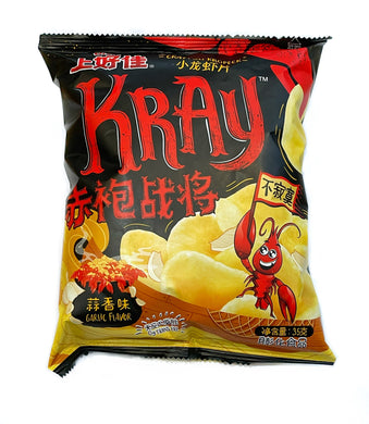 Oishi Crayfish Crackers - Garlic 40g <br> 上好佳 小龍蝦片 - 蒜香味