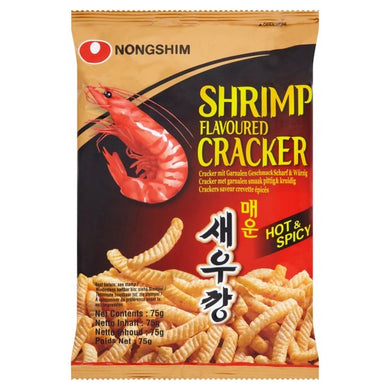 Nongshim Shrimp Cracker-Hot 75g <br> 農心 鮮蝦條-辣味