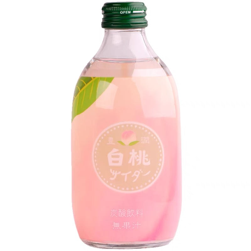 Hata Ramune Bottle - White Peach 300ml *** <br> 波子汽水 - 白桃味