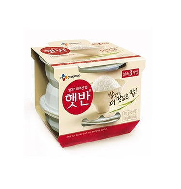 CJ Microwaveable Rice (Hat Ban) 210g (3 Packs) <br> CJ 微波米飯 (3盒裝)