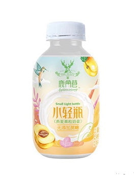 The Alley Light Bottle Peach Oat Milk 65g <br> 鹿角巷小輕瓶燕麥果粒奶昔 - 黃桃味