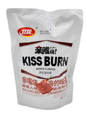 WeiLong Kiss Burn (Gluten Snacks) - Mixed 260g <br> 衛龍親嘴燒-多彩混合味