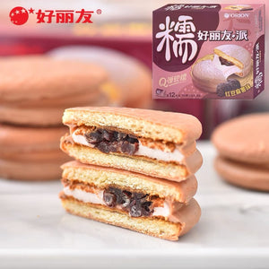 Orion Pie - Red Bean Mochi Flavour 12pieces 336g *** <br> 好麗友·派 - 紅豆麻薯味