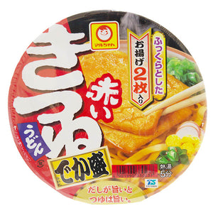 Toyo Suisan Maruchan Akai Kitsune Udon with Fried Tofu Large 136g <br> 車洋水產油豆腐烏冬杯麵 大