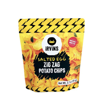 Irvins Salted Egg Zigzag Potato Chips 105g BBD:7/3/2023***