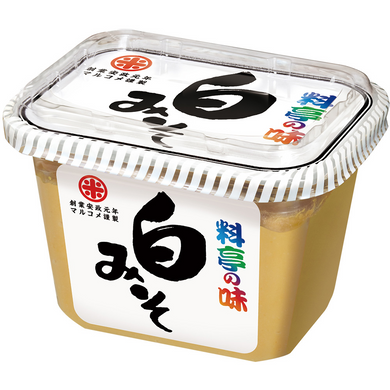 Marukome Ryotei no Aji White Miso Paste 375g <br> Marukome 日本白味噌醬