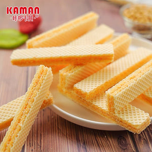 Kaman Wafer Biscult-Salty Egg Yolk 218g <br> 咔囉卡曼鹹蛋黃威化餅