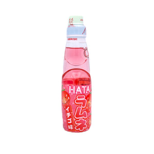 Hata Ramune Bottle - Strawberry 200ml *** <br> Hata 波子汽水 - 草莓味