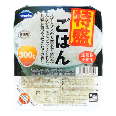 Shinmei Wooke Large Microwaveable Rice 3packs 900g <br> Shinmei Wooke微波米飯
