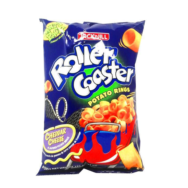 Jack n Jill Roller Coaster Snack (Party Pack) - Cheddar Cheese 225g *** <br> 珍珍馬鈴薯圈 (派對裝) - 車打芝士